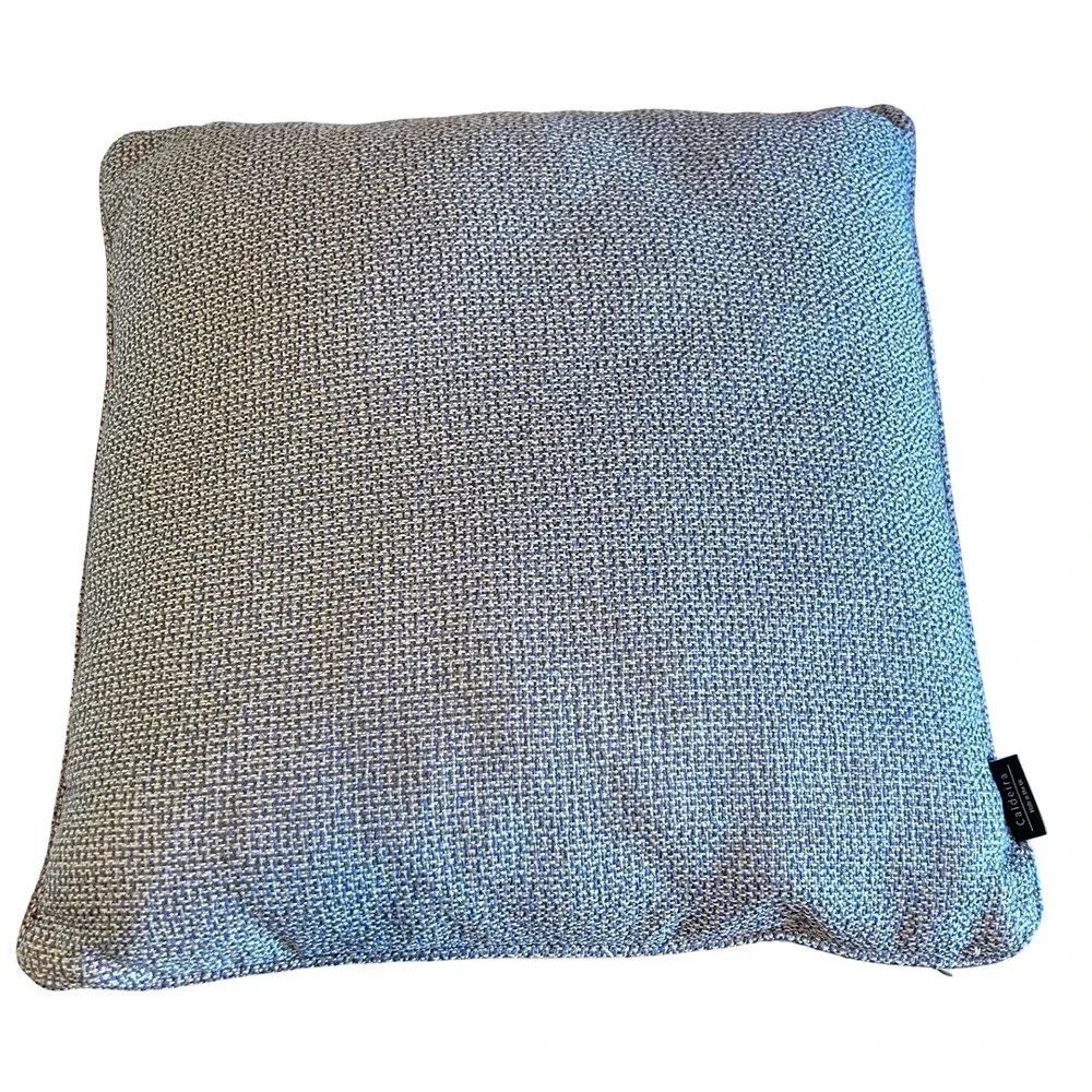 Caldeira Textured Weave Throw Pillow 19 Inch Square Accent Cushion Made in UK